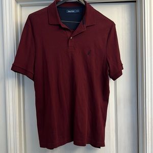 Nautica burgundy polo, XL. EUC, hardly worn